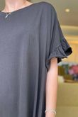 Made in Italy Summer Oscar Pure Cotton T Shirt Dress Coffee Bean /16 =